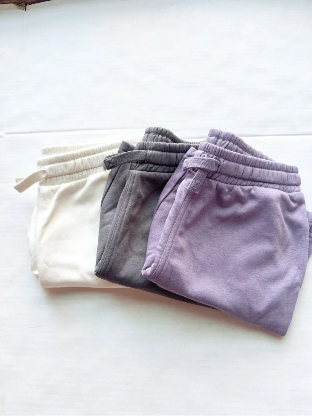 3 Pack New Boys Sweatshorts in Purple/Grey/White NWOT